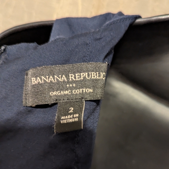 Banana Republic Blue Halter Pleated Midi Dress - Picture 4 of 6